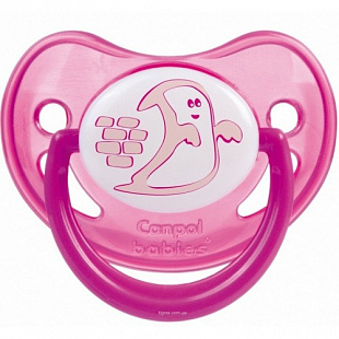 Пустышка Canpol babies Силиконовая Анатомическая 6-18 мес Ночные сны 22/501 Pink