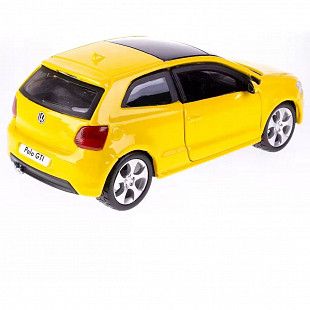 Машинка Bburago 1:32 Volkswagen Polo GTI Mark 5 (18-43034) yellow
