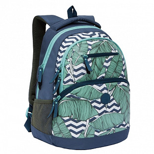 Рюкзак GRIZZLY RD-951-4 blue leafs
