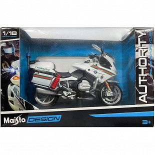 Масштабная модель мотоцикла Maisto 1:18 BMW R1200 RT 8 (32306) white/black