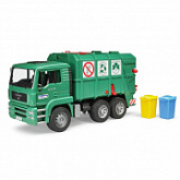 Игрушка Bruder Мусоровоз MAN TGA (цвет зеленый) (подходит модуль со звуком и светом "H") 02-753