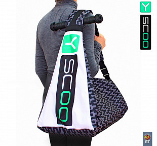 Сумка-чехол для самоката Y-Scoo Зиг-Заг grey/black