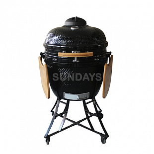 Угольный керамический гриль Sundays Kamado AU-24 black bake