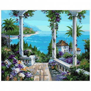 Картина по номерам Picasso Терраса с видом на бухту PC4050235