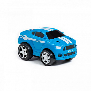 Автомобиль инерционный Полесье Крутой Вираж гоночный №1 78919 blue