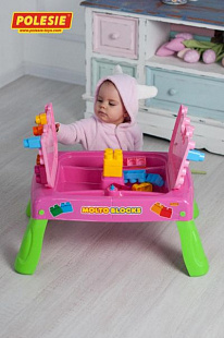 Игровой набор с конструктором Полесье 20 элементов в коробке 58003 pink