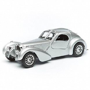 Машинка Bburago 1:24 Bugatti Atlantic (18-22092) silver НОВОЕ ПОСТУПЛЕНИЕ
