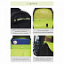 Рюкзак школьный GRIZZLY RB-154-3 /2 black/light green