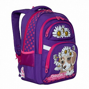 Рюкзак школьный GRIZZLY RG-965-2 /2 purple