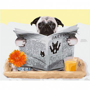 Картина по номерам Picasso Собачьи новости PC4050498