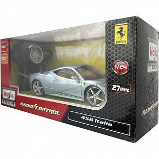 Радиоуправляемая машина Maisto 1:24 Promotion Феррари Italia 458 (81058) silver