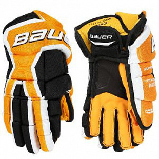 Перчатки хоккейные Bauer Supreme Total One MX3 Sr Black/Orange