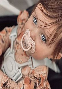 Пустышка силиконовая 0-3 мес. симметричной формы, динамическая LOVI Botanic (22/869girl) 2 шт.