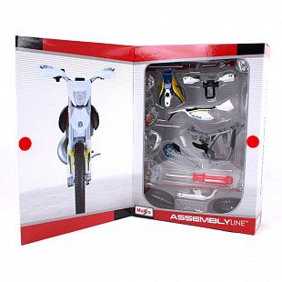 Сборная модель мотоцикла Maisto 1:12 Husqvarna FE 501 (39177) blue/yellow