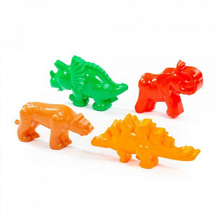 Игрушка Полесье Песочница -формочки (тигр мамонт 2 динозавра) 36568