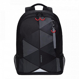 Рюкзак городской GRIZZLY RQ-011-3 /4 black/grey