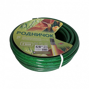 Шланг поливочный армированный Родничок РинаПластик 5/8" 50 м green