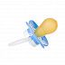 Пустышка Canpol babies Bunny&Company Латексная Круглая 0-6 мес. (23/277_blu) blue