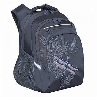 Рюкзак школьный GRIZZLY RG-161-3 /2 dark grey