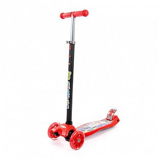 Детский самокат Полесье  0072-V1(К-Ч) (в коробке)