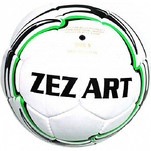 Мяч футбольный Zez Sport 0061 Black/White/Green 5р.