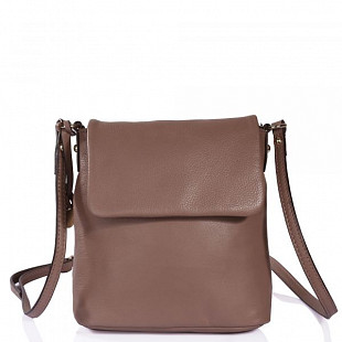 Женская сумка из кожи Pola 9021 dark brown