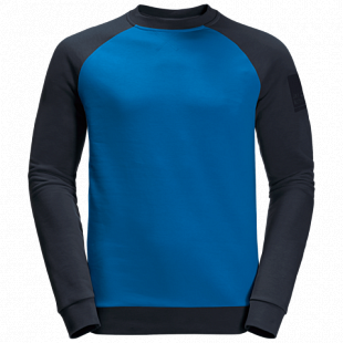 Пуловер мужский Jack Wolfskin 365 Crew M azure blue
