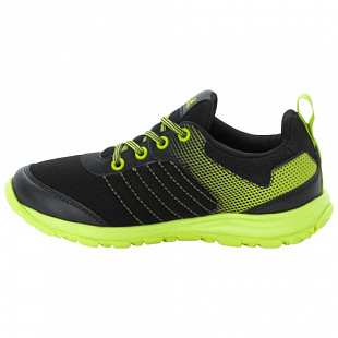 Кроссовки детские Jack Wolfskin Cascade Low K black / lime