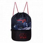 Мешок для обуви GRIZZLY OM-93-3 black