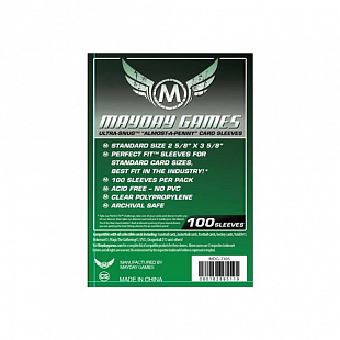 Протекторы для карт Gaga Games Hard Pro MayDay 100 штук 2 5/8x3 5/8 MDG-7105