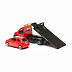Масштабная модель автомобиля Bburago Street Fire Эвакуатор и Alfa Romeo MiTo 1:43 (18-31400) Black/Red
