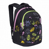 Рюкзак школьный GRIZZLY RD-951-2 /1 black bugs