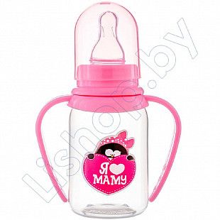 Бутылочка для кормления Baby Planet с ручками и узким горлышком 125 мл., 3 мес.+ (8422/3)