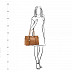 Женская сумка из кожи Pola 9041 brown