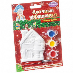 Набор Для Творчества Bondibon Елочные Украшения Домик Снеговичка ВВ1661