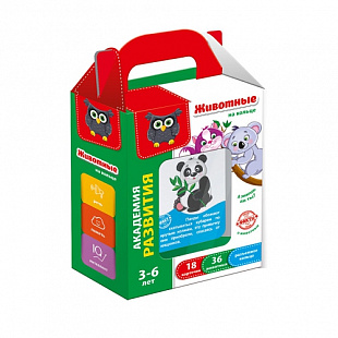 Развивающая игра Vladi Toys Животные на кольце VT5000-03