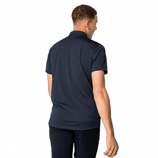 Рубашка поло мужская Jack Wolfskin Jwp Polo M night blue