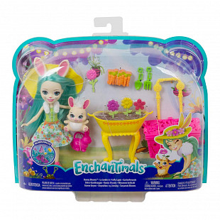 Кукла Enchantimals Вместе веселее Крольчата-садоводы (GJX32 GJX33)