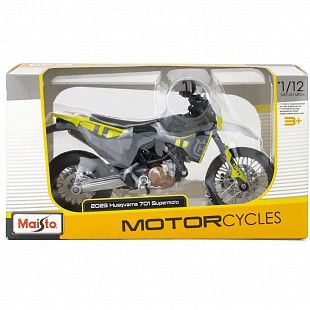 Модель мотоцикла Maisto 1:12 2023 Husqvarna 701 Supermoto (31101 20-23093)