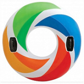 Надувной круг с ручками Intex Color Whirl Tube 58202EU 122 см