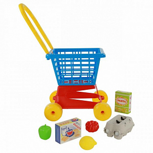 Игрушка Полесье Тележка Supermarket №1 с набором продуктов №2 67890