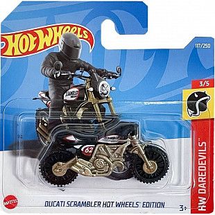 Машинка Hot Wheels Базовой коллекции Ducati Scrambler Hot Wheels Edition 117/250 (5785 HCT66) mainline 2022