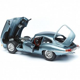 Машинка Bburago 1:18 Jaguar E-type Coupe (18-12044) silver