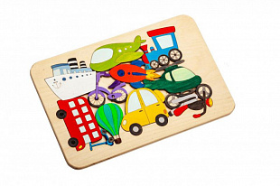 Развивающий эко-пазл раскраска Bradex Транспорт DE 0421