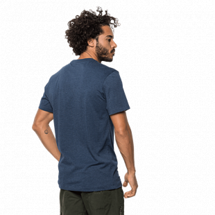 Футболка мужская Jack Wolfskin Motosu Lake T M dark indigo