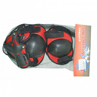 Роликовая защита Zez Sport 1527M Red