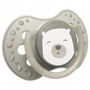 Пустышка силиконовая 0-2 мес. симметричной формы, динамическая LOVI Buddy Bear (22/862) 2 шт.