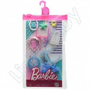 Набор аксессуаров Barbie Пляжные рассказы о моде (GWD98 GRC13)