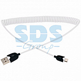 USB кабель универсальный Rexant microUSB шнур витой 1,5 м white 18-4301