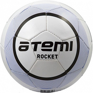 Мяч футбольный Atemi Rocket white/blue